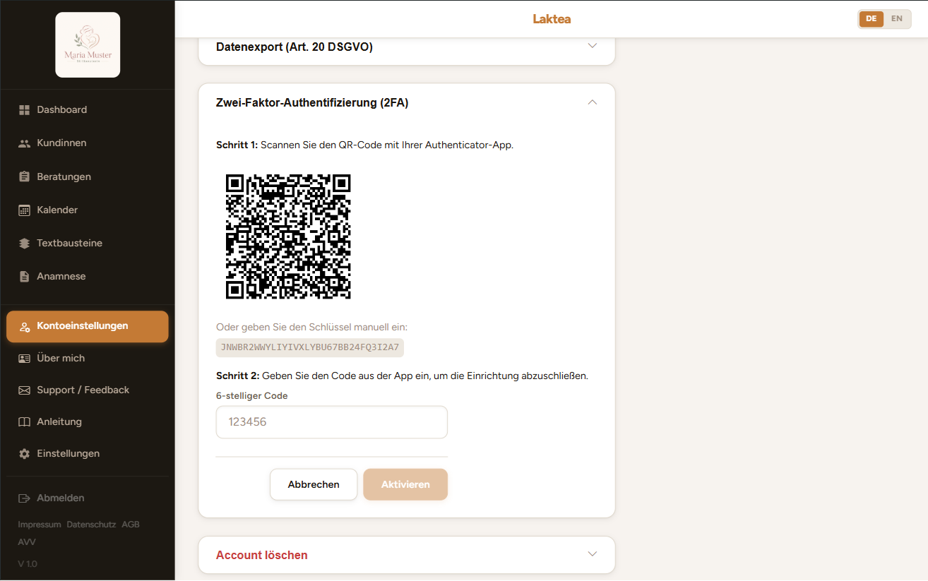 Zwei-Faktor-Authentifizierung